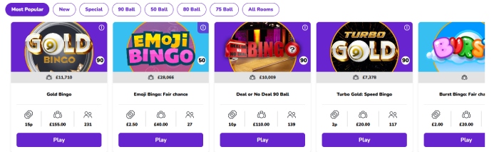 Bingo Rooms